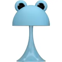 Luxus Tafellamp Nachtlamp Kinderkamer Froggy - Lichtblauw - Nachtlampje baby - Voor kinderen - Slaapkamer - 7 kleuren licht - RGB - Draadloos - Oplaadbaar