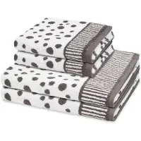 Ross Sonstiges 2 X handdoek 2 X douchehanddoek - in set 4 pack Punkte allover