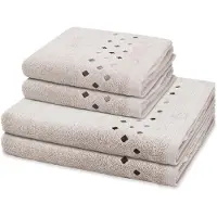 Ross Sonstiges 2 X handdoek 2 X douchehanddoek - in set 4 pack Stoneline