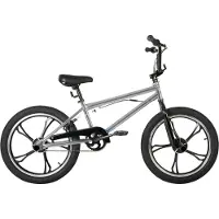Bolt BMX-fiets – Voor kinderen 5-12 jaar – 360° rotor, freestyle, single speed – 51 cm, zilver