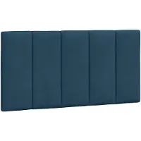 vidaXL Hoofdbordkussen "Hanko" 100 cm fluweel blauw