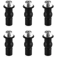 OEM Toiletbrilhouder, 6 stuks, roestvrij staal, schroeven voor toiletbril