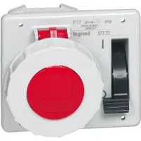 Legrand inbouwstopcontact 400V 16A 5P IP55 met slot - 057322