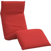 vidaXL Ligstoel inklapbaar 175x54x8,5 cm oxford stof rood