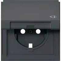 Gira TX44 Anthra HC Schuko Afdekplaat Met Tekstkader - 492267