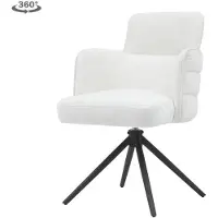 Tower Living Draaifauteuil Rumo - Ecru Stof - Met Armleuning - 64x57x89cm