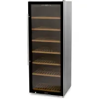 HCB - Professionele luxe Wijnkoelkast voor 137 flessen - Wijnklimaatkast met houten lades - Vrijstaand wijn koelkast - Klimaatkast - Wijnkast - Wijnfrigo koeler - 75 kg - Frigo - 6818