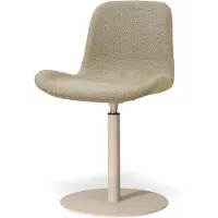 Nolon Niva-Fé Draaibare Tulp Eetkamerstoel Taupe Melange - Beige Onderstel - Japandi - Comfortabel