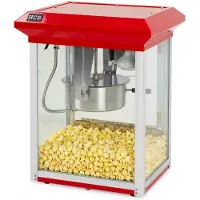 HCB - Professionele compacte Popcorn machine - 230V - Popcornmachine - Rood - Horeca Popcornmaker - 14.9 kg - 6240