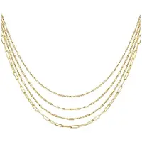 Yehwang | Schakelketting 4 laags | Stainless steel | Goud kleurig