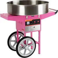 HCB - Professionele Suikerspinmachine met onderstel - 73 cm - 230V - Horeca Suikerspin machine - 73x97.5x126 cm (DxBxH) - 28 kg - 2102