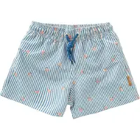 Fresk UV Zwembroek voor Jongens 110 - Sneldrogende Zwemkleding - UV-bescherming UPF 50 - Zwemshort Kinderen - Blauw - Stripes & Crabs