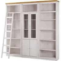 Notio Living Anita- Boekenkast in klassiek landhuisdesign van grenenhoutD WH