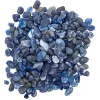 Phoenix Blauwe kwarts trommelstenen A/b kwaliteit --set van 2 stuks - ±800g; ±0,5-2,5 cm - ±800g; ±0.5-2.5cm