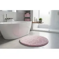 Casa Pura Badmat SKY - Badmat in Vierkant & Rond - Antisliprug - Roze - Rond - 120 cm
