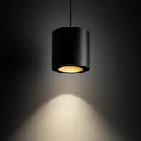 Nowodvorski Lighting Hanglamp Point Duo, dimbaar, zwart, Woon-/ Eetkamer, metaal, Modern, hanglamp