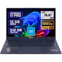 GMR - Ultrasnelle 15.6" Laptop - Stijlvol Design - Intel N95 - 12GB Werkgeheugen - 512GB Opslag - Windows 11 Pro