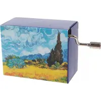 Fridolin muziekdoos Van Gogh Korenveld 4,5 x 6 x 3 cm