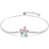 Swarovski Armband groen / sering / rosa / zilver