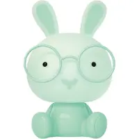 Luxus Tafellamp Nachtlamp Kinderkamer Bunny - Mintgroen - Nachtlampje baby - Voor kinderen - Slaapkamer - 7 kleuren licht - RGB - Bluetooth speaker - Draadloos - Oplaadbaar