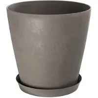 Garden ID Bloempot Swing - Kunststof - Turf - Diam.35xh34cm