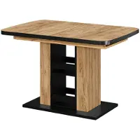 Vicco Eettafel Fenaro, Goudkleurig Eiken, 120-160 x 80 cm