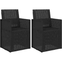 vidaXL Tuinstoelen 2 pcs Antraciet 53 x 47 x 88,5 cm PP