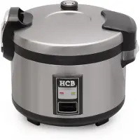 HCB - Professionele Horeca Rijstkoker - 16 liter - 230V - RVS / INOX Rijst koker - 42x46.5x37 cm (DxBxH) - 8 kg - 3836