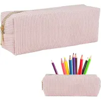 Azomor Stijlvol roze etui van cordura, geschikt voor schrijfwaren en cosmetica