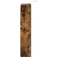 vidaXL Badkamerspiegelkast Rook Eiken 50 x 14,5 x 70 cm Bewerkt hout