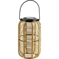 Mondex Solar lantaarn Polypropyleen SOKKE NATURE 15x15x25/36 cm Naturel 1 stuk