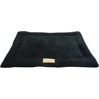 OEM Hondenbed van fleece, zwart, geschikt voor hondenkooien, 76 cm