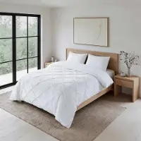 Sleeptime Lazy dekbed zonder overtrek Pintuck - Excl. kussensloop - Wit - 140x220