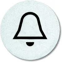 ABB Busch-Jaeger Transparant Bel Symbool Reliëf - 2CKA001714A0296 [5 stuks]