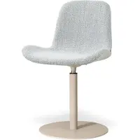 Nolon Niva-Fé Draaibare Tulp Eetkamerstoel Grijs Melange - Beige Onderstel - Comfortabel - Stoffen