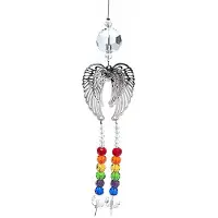 Phoenix Engelenvleugels Kristal & Regenboogkoord - set van 2 stuks - 30 cm - UNI