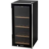HCB - Professionele luxe Wijnkoelkast voor 24 flessen - Wijnklimaatkast met houten lades - Vrijstaand wijn koelkast - Klimaatkast - Wijnkast - Wijnfrigo koeler - 36 kg - Frigo - 6812