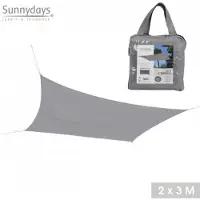Farniente LICHTGRIJS SCHADUWNDOEK 3 × 2 M VAN POLYESTER 160 G/M²