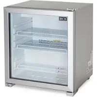 HCB - Professionele Horeca Glasdeur koelkast - 90 liter - 230V - Zuinige koeling met glazen deur - Flessenkoelkast - Drankenkoelkast - 53x62x72 cm (DxBxH) - 41 kg - Frigo - 7653