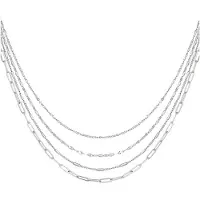 Yehwang | Schakelketting 4 laags | Stainless steel | Zilver kleurig