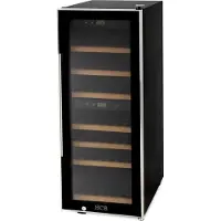 HCB - Professionele luxe Wijnkoelkast met 2 zones - 38 flessen - Wijnklimaatkast met houten lades - Vrijstaand wijn koelkast - Klimaatkast - Wijnkast - Wijnfrigo koeler - 45 kg - Frigo - 6815