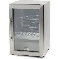 HCB - RVS / INOX Outdoor Backbar Barkoeling Glazen klapdeuren 63 liter 43 cm 230V - 29 kg - 6823