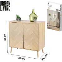 Urban Living "SHELBY" Dressoir met 2 deuren met push-pull systeem 80x40xH80 cm
