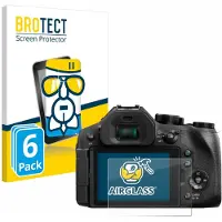 BROTECT Screenprotector 6 Stuks voor Panasonic Lumix DMC-FZ300 Beschermglas transparant