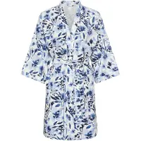 LASCANA Kimono marine / lichtblauw / wit
