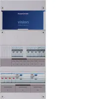 Hager 6 Groep Distributiekast 3 Fase 30mA Dubbele RCD - VKG33L-F