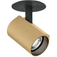Wever & Ducre Ceno Semi- Recessed 1.0 LED Inbouwspot Black Matt|Champagne | False Ceiling | 2700K