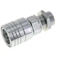 Tameson Stalen DN 25 Hydraulische Koppeling Snelkoppeling 25 mm S Knelring Schotkoppeling ISO 7241-1 A/8434-1 D 34.3mm