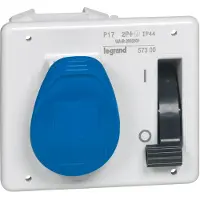Legrand Inbouwstopcontact 230V 16A 3P IP44 P17 Met Slot - 057300