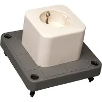 ABB Afdekking 3640 Enkele Schuko Stopcontact Gerecycled Plastic - 1SPA007130F9212 [25 Stuks]